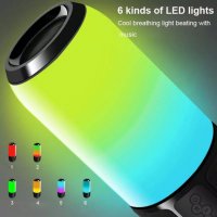 Уникална RGB Безжична Колона Колонка Bluetooth Тонколона USB, снимка 4 - Bluetooth тонколони - 34479077