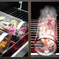 Цилиндрична кошница за барбекю, снимка 5 - Прибори за хранене, готвене и сервиране - 44400714