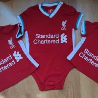 Liverpool - комплект футболно боди и футболни бебешки тениски на Ливърпул , снимка 16 - Бодита за бебе - 41946497