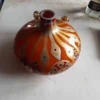  Стара стъклена ваза-15лв, снимка 3 - Вази - 44226615