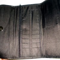 Дамско портмоне черно размер  20/ 9 см, снимка 5 - Портфейли, портмонета - 34792613