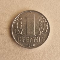 1 Пфенинг 1968 г. ГДР, снимка 1 - Нумизматика и бонистика - 41242572