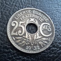 Стара монета 25 сантима 1932 г. Франция- красавица !, снимка 3 - Нумизматика и бонистика - 42219721