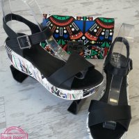 ТОП ЦЕНА! Дамски сандали на платформа от естествена кожа произведени в България! , снимка 2 - Сандали - 41697479