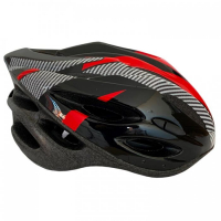 Каска, за колело, черно с червено, Аеродинамична, снимка 2 - Скейтборд, ховърборд, уейвборд - 35889644