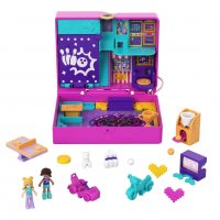 Игрален комплект Polly Pocket - Race & Rock, с 2 мини кукли и 12 аксесоара / Mattel, снимка 2 - Кукли - 39915013