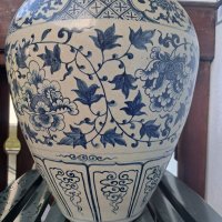 YUAN DYNASTY blue and white vase  , китайска ваза, снимка 7 - Антикварни и старинни предмети - 41681456