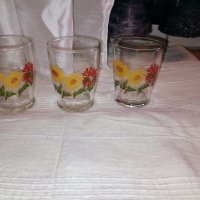 Ретро комплект стъклени чаши., снимка 5 - Антикварни и старинни предмети - 40536396