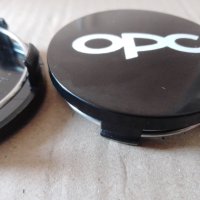 Черни капачки за централен отвор на джанта с лого ОПЦ OPC  кола автомобил ван, снимка 3 - Аксесоари и консумативи - 41557307