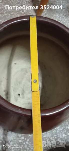 Нова голяма керамична саксия, снимка 1