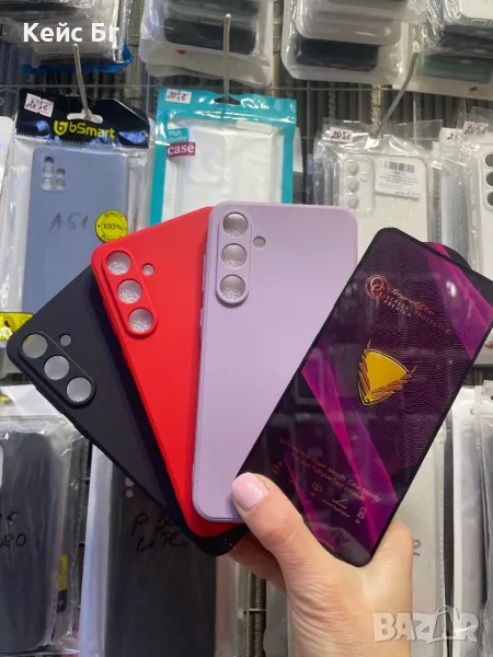Samsung A15 Силиконов кейс+5D OG стъклен протектор, снимка 1