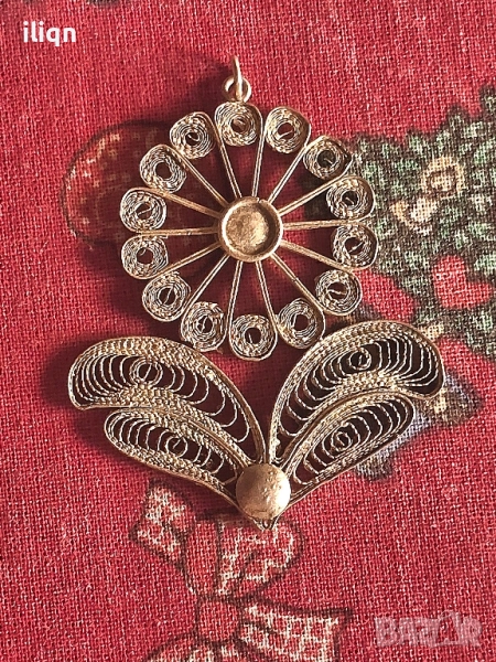 Сребърна Масивна висулка Филигран. Цена 34.99лв. За Севлиево безплатна доставка., снимка 1