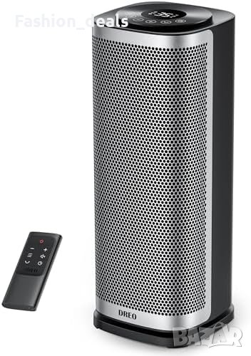 Нов 16 инча електрически нагревател с термостат 1800W безшумен керамичен вентилатор за дома , снимка 1