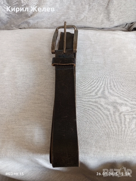 Естествена кожа колан здрав винтидж стил 49389, снимка 1