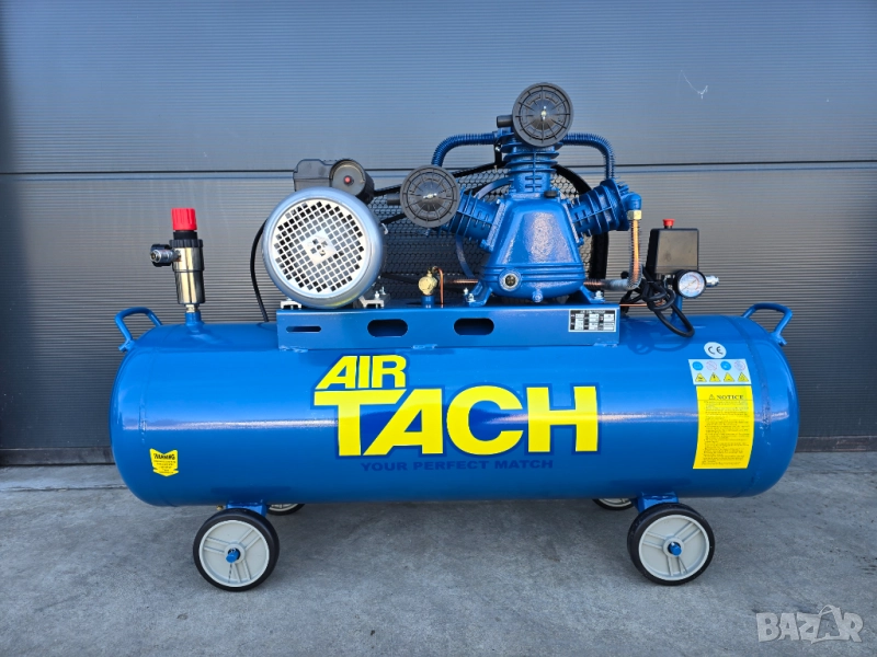 2025 Компресор за въздух - 150 литра 3.0 kW, 4 hp 12 bar.480л/м, снимка 1