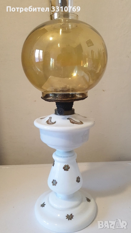 Красива стъклена газена лампа. , снимка 1