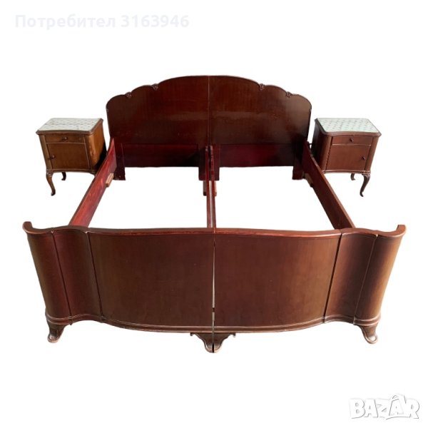 Бароков спален комплект ,старинна спалня с гардероб, снимка 1