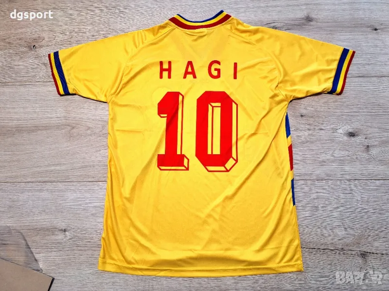 Футболна фланелка на Георге Хаджи Румъния ретро модел САЩ94!!!, снимка 1