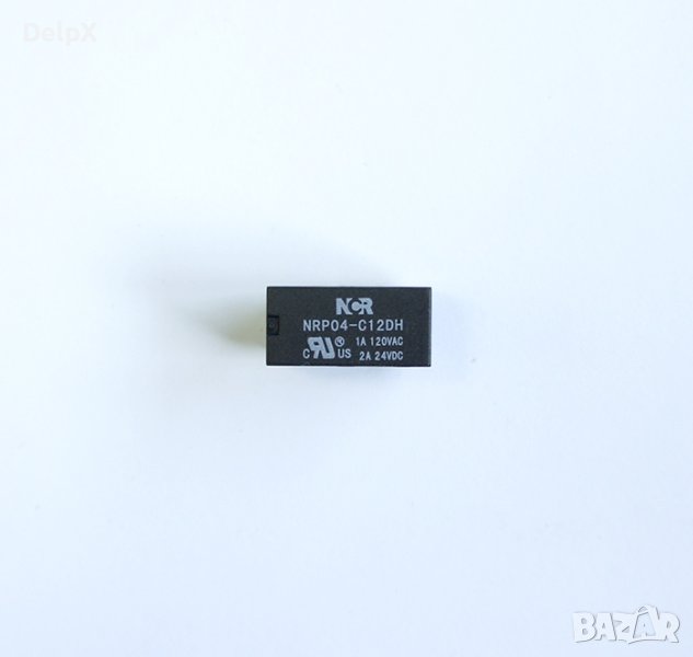 Реле NRP04-C12DH 12VDC 1A 2 контактни групи 120V, снимка 1