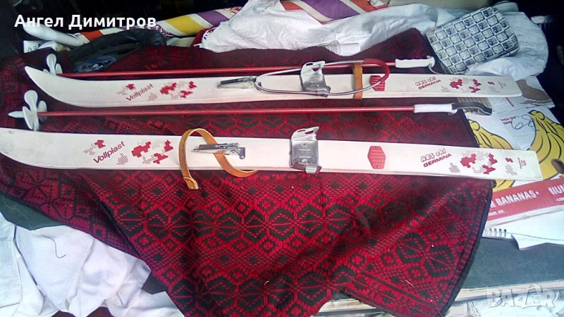 Гермина детски ски с щеки ГДР, снимка 1