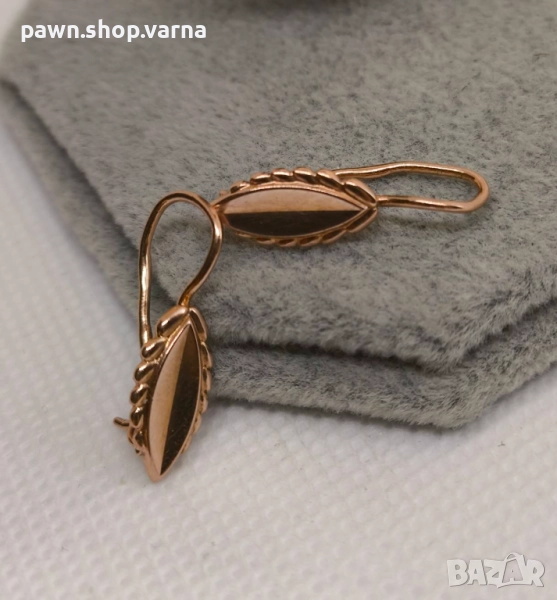 Златни обеци – съветско злато, проба 583, 14 карата, снимка 1