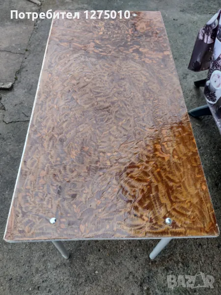 Маса със метална конструкция , снимка 1