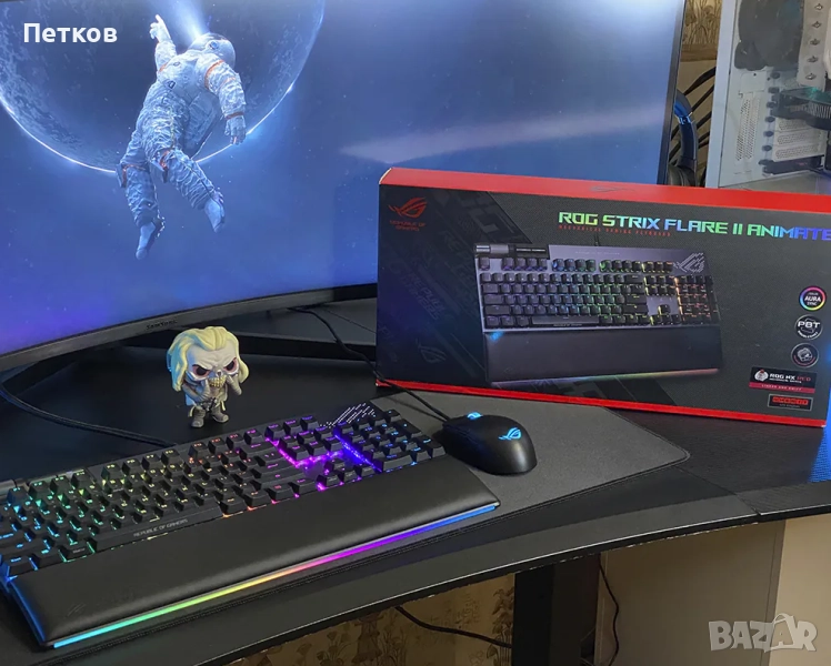 Гейминг клавиатура Asus ROG Strix Flare II Animate, снимка 1