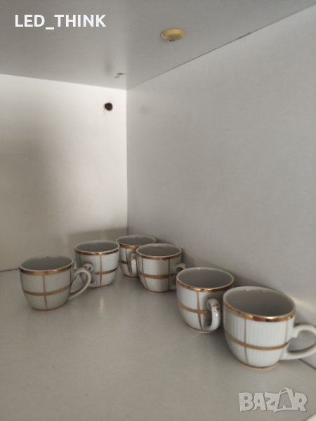 Порцеланови чаши за ракия с украса, снимка 1