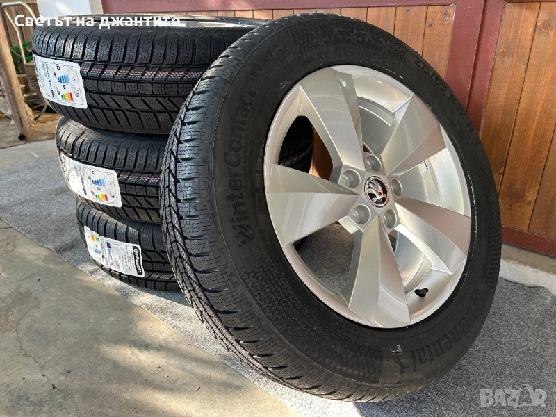 Джанти за Skoda Kodiaq 17 Цола с Зимни Гуми 215/65/17 Нови Continental Dot 2025, снимка 1