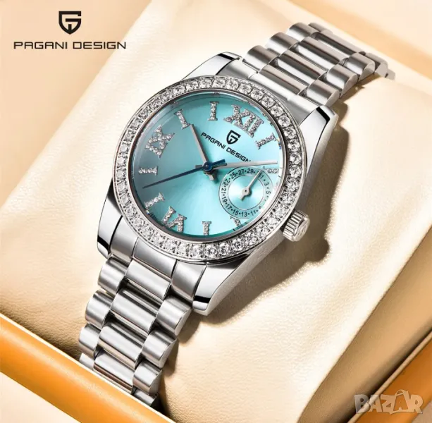 Pagani Design 32мм. дамски часовник с камъни , снимка 1