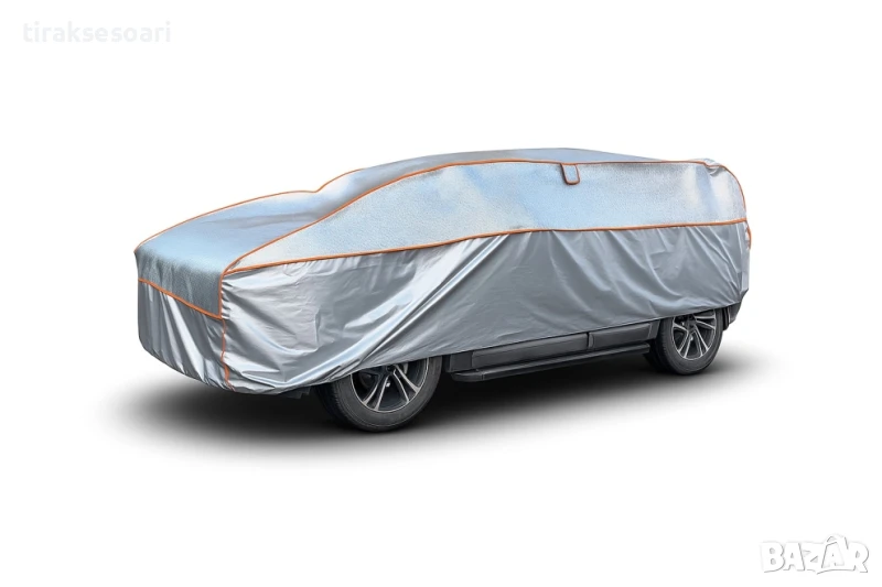 Покривало против градушка за джип XL 490 см – Водоустойчиво, с алуминиево покритие, снимка 1