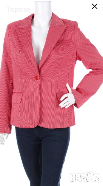 Дамско сако райе / L-XL , снимка 1