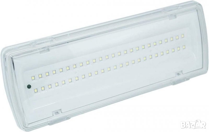 Аварийна лампа с 50 светодиода в комплект с инсталация и батерия бяла светлина 4W, снимка 1