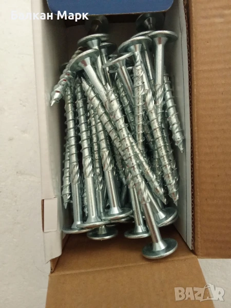 Винтове за дърво HSeasy PRO 8x100 с широка периферия – 50 бр. 🇩🇪, снимка 1