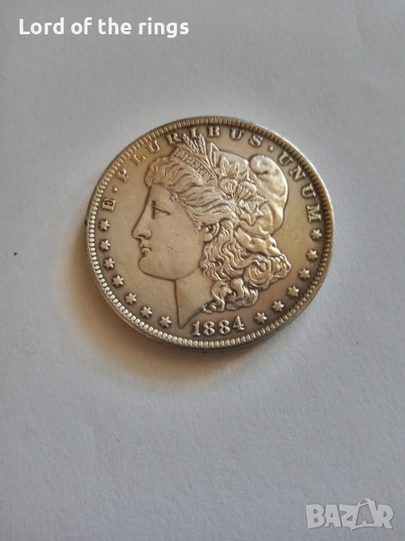 1 долар 1884 САЩ AU+ за колекция, снимка 1