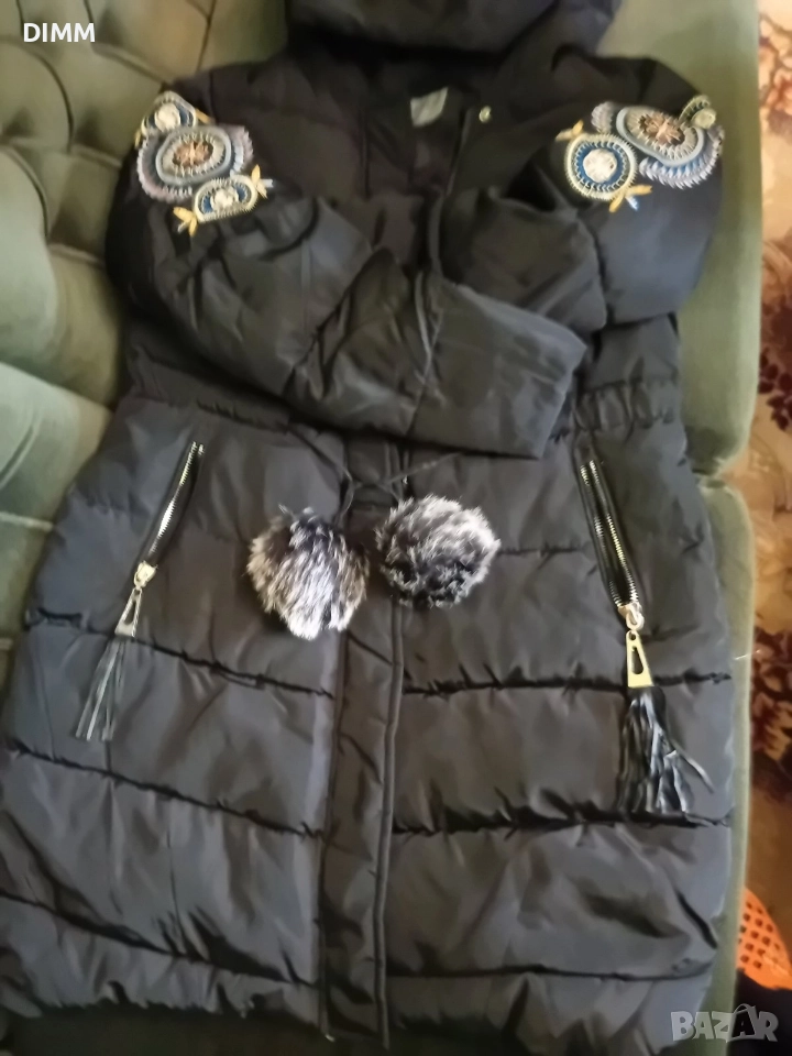 Дамско дълго яке М-L, снимка 1