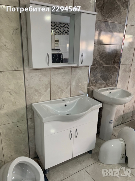 Шкаф за баня от 3 части, снимка 1