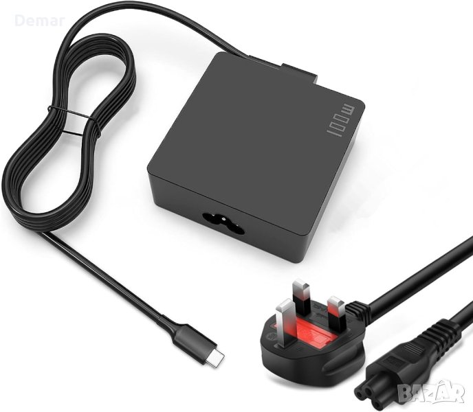 100W USB C зарядно за лаптоп MacBook Lenovo Asus Dell HP Samsung Acer , снимка 1