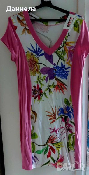 Лятна рокля с цветя, снимка 1