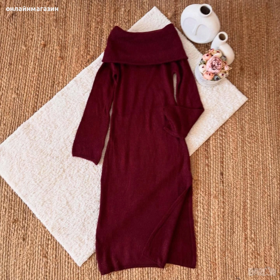 Дълга рокля плетиво , снимка 1