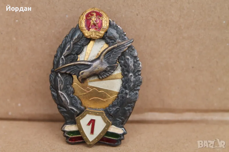 НРБ знак ''Пилот първи клас'' , снимка 1