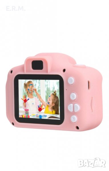 Дигитален детски фотоапарат мини фото камера за снимки и видео в Син и розов цвят, снимка 1