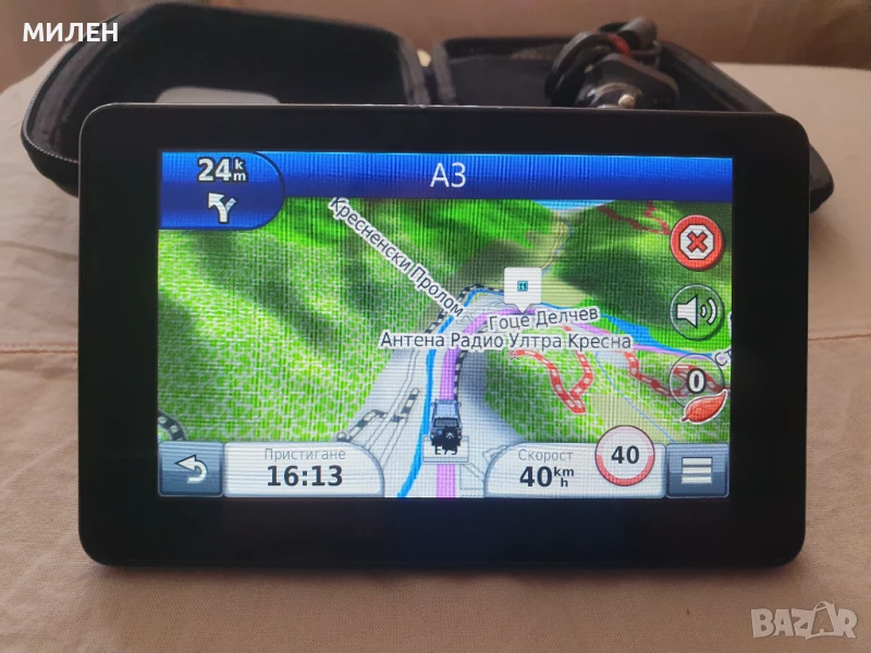 Навигация Гармин, GARMIN nuvi 3550 LMТ, + карта OFRM Geotrade 2025Q2, снимка 1