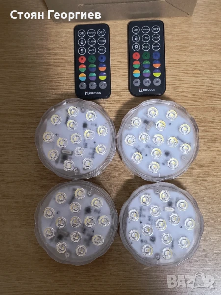 4 броя светещи лед блокчета, снимка 1