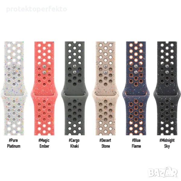 Силиконова каишка Apple Watch Ultra – 49mm, 45, 44, 42 Midnight Sky, снимка 1