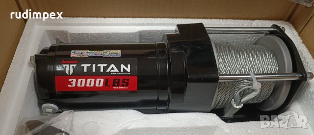 Лебедка 3000 либри, 12V, електрическа, Titan, снимка 6 - Аксесоари и консумативи - 27582402