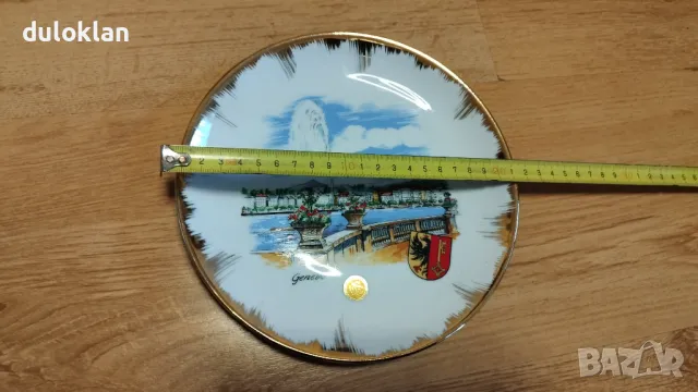 Красива,чиния от Женева,Швейцария., снимка 2 - Колекции - 48499506