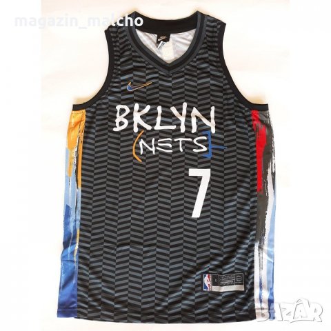 Мъжки Баскетболен Потник – NBA BKLYN NETS DURANT 7; размери: S, XL и 2XL, снимка 1 - Баскетбол - 33875579
