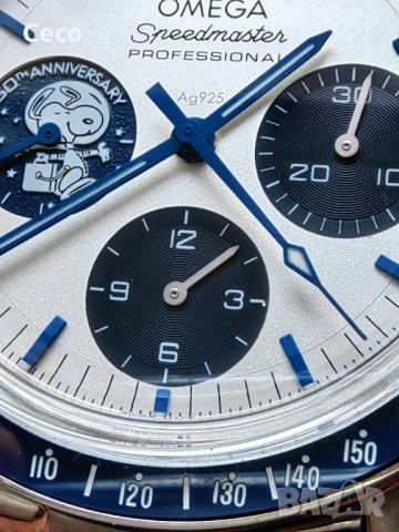 Omega Speedmaster Silver Snoopy 50th anniversary Edition chronograph , снимка 17 - Мъжки - 44225843