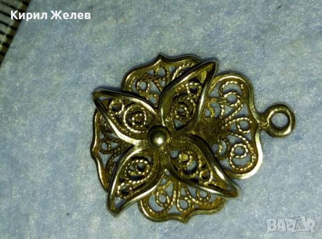ВЕЛИКОЛЕПЕН ФЛОРАЛЕН ФИЛИГРАНЕН СРЕБЪРЕН РЕТРО МЕДАЛЬОН СРЕБРО 925 РЪЧНА МАЙСТОРСКА ИЗРАБОТКА 39972, снимка 9 - Антикварни и старинни предмети - 42466399